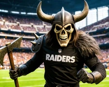 Las Vegas Raiders NFL Mascot   8x10  11x14  11x17  12x12 AI Generated Photo