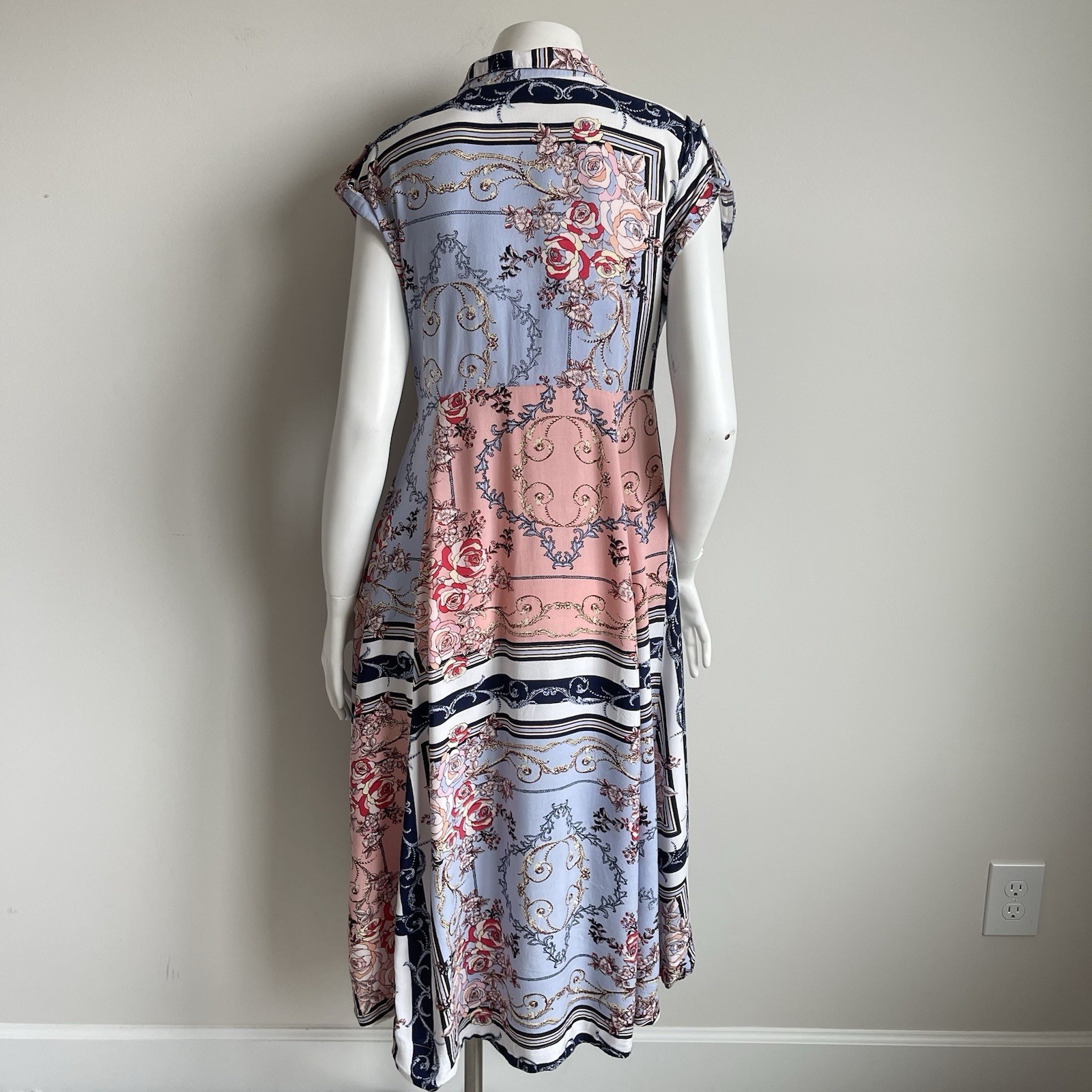 LOV by Westside Patchwork Mixed Print Floral Boho… - image 7