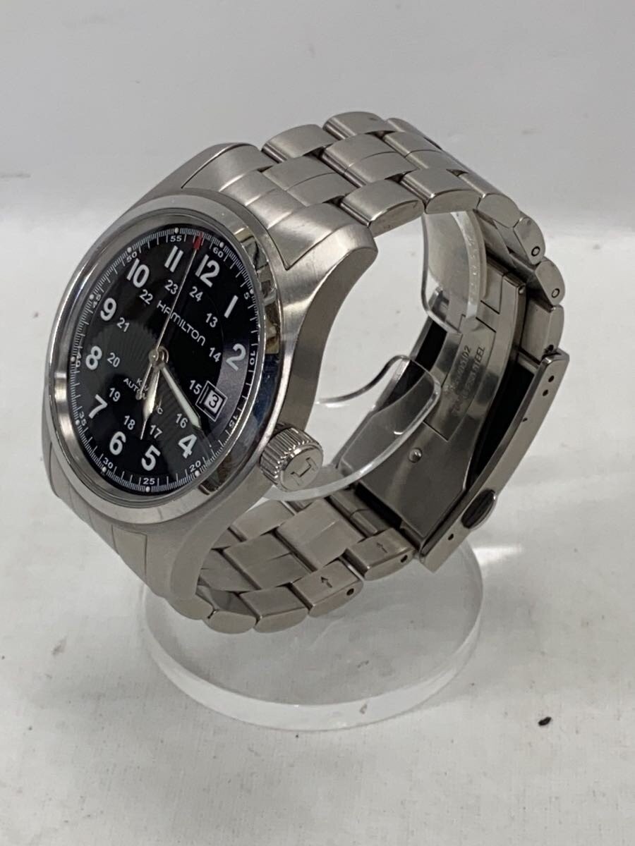 HAMILTON Automatic Watch Analog Stainless BLK SLV H705450 image 2