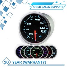 Universal 2 52mm 7 Color Led Electronic 140psi Fuel Pressure Gauge With Sensor