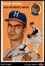 1954 Topps #210 Bob Buhl Braves RC 6 - EX/MT