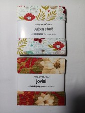 Moda TWO Charm Pack Lot. BASIC GREY JOVIAL ASPEN FROST. OOP HTF