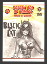 Tarjeta de boceto de artista de héroes y villanos de la Edad de Oro de los cómics Breygent Esteban Manri