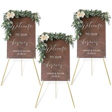 Easel Stand for Wedding Sign Poster 63'' Instant Display Easel for Floor Adju...