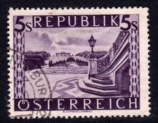 Austria 1948 5c Schonbrunn. SG 1086a. Used