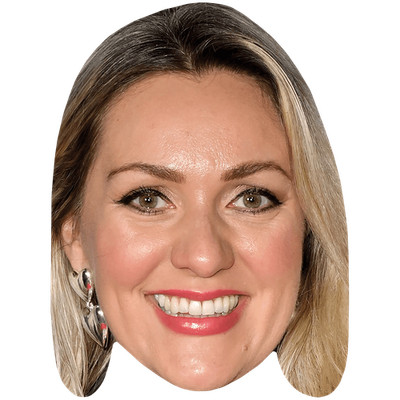 Larissa Eddie (Lächeln) Großer Kopf. Größer als das Leben Maske.