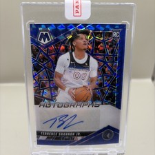 Panini Mosaic Terrence Shannon Jr. Blue Prizm Rookie Auto /49 Timberwolves