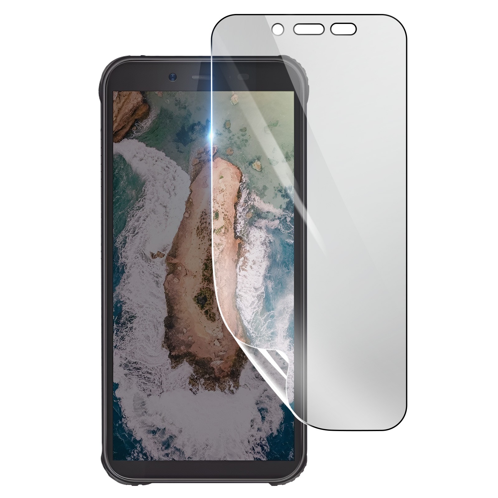 Film hydrogel antichoc 3mk, protection écran incassable pour Blackview BV5500