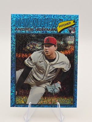 2026 Topps Heritage Chrome Light Blue Sparkle #211 Andrew Hoffman (RC)