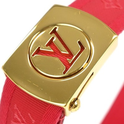 Louis Vuitton Red Ceinture Fortune Belt LV Cut Out M9734W 
