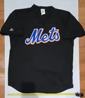 New York Mets Majestic Black Blank Baseball Jersey Shirt Pullover Adult Mens XL