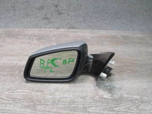 11-13 BMW F10 550i LEFT DOOR EXTERIOR SIDE VIEW MEMORY MIRROR SILVER OEM