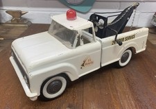 1960s Lil Beaver Canada Pressed Steel Tow Truck Wrecker Vintage Toy Patina