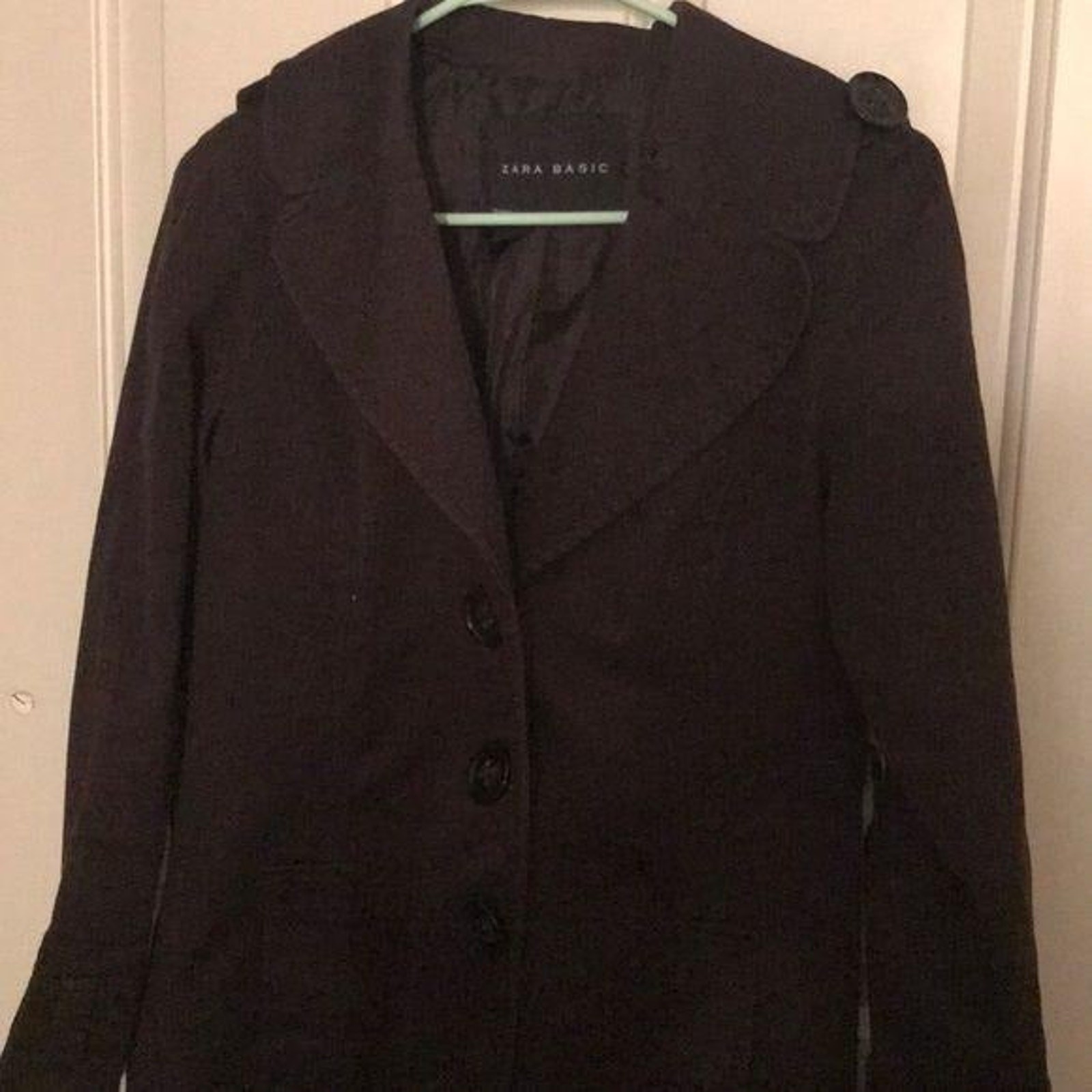 Zara Basic Dark purple lightweight jacket Medium - image 7