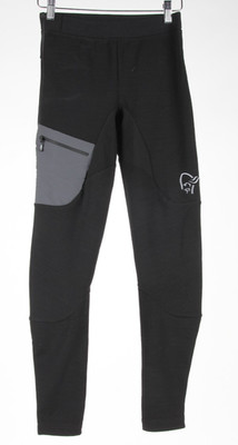 Norrona Trollveggen Warmwool2 Stretch Tight - Women's. Caviar, XS