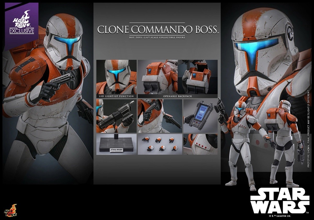 ホットトイズ 1/6 スター・ウォーズ クローン コマンドー ボス TMS151 US Hot Toys TMS151 Star Wars The Clone Wars Clone Commando Boss 1