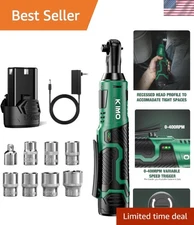 High-Performance Cordless Ratchet Wrench: 40Ft-lbs Torque & Lightweight Design