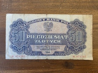 090 Poland / Polen 50 Zlotych 1944 Serie PC