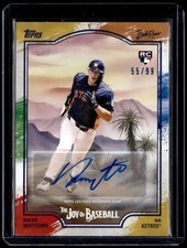 2025 Topps Bob Ross: The Joy of Baseball  Shay Whitcomb Auto Paint Splatter /99