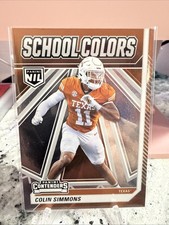 2025 Panini Nil University of Texas - School Colors Colin Simmons #3 (RC)