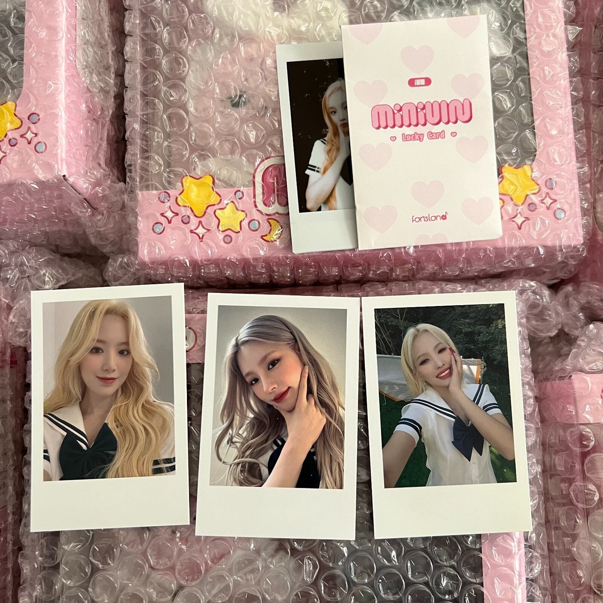 GIDLE photocard Polaroid MINIDLE PLUSH DOLL OFFICIAL limited rare