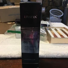 Liyalan Body Shimmer Oil 2.8oz Body Luminizer Glows Brightening 