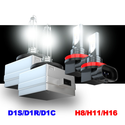 For 2008 2009 - 2013 2014 BMW X6 D1S+H11 HID Headlight Hi/Lo beam+Fog Light Bulb