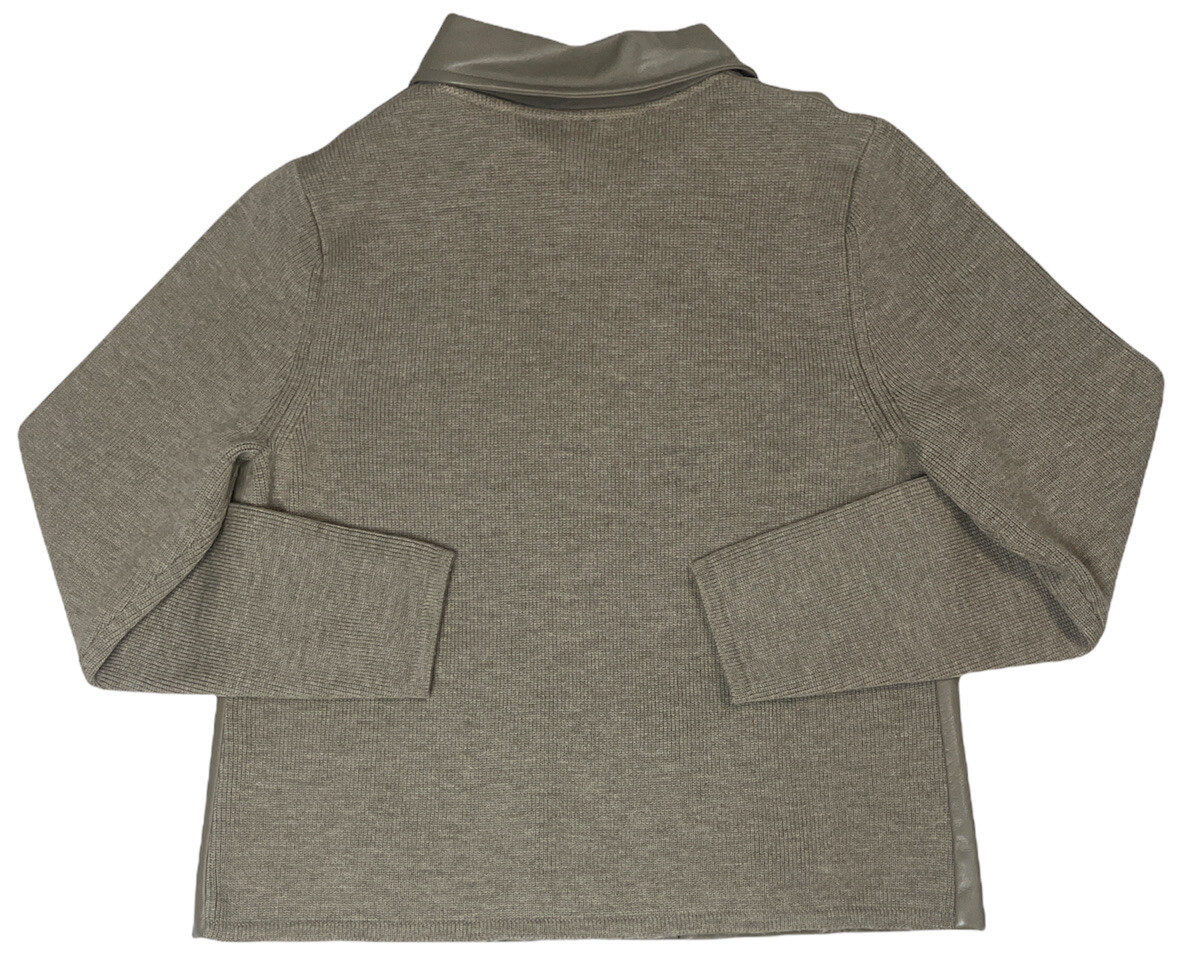 Pendleton Women's Size Large Gray Full Zip Leathe… - image 2