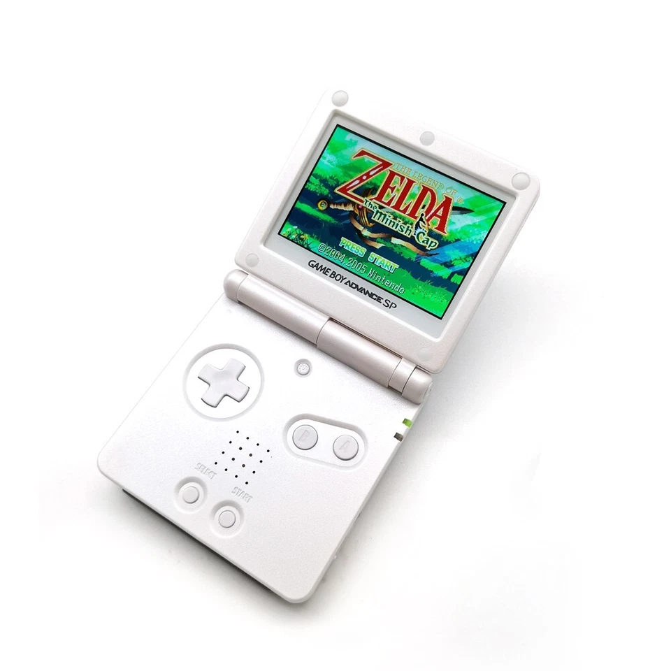 White Game Boy Advance GBA SP Backlit IPS Game Console V5 Menu OSD 15 Level MOD - Image 3 of 4