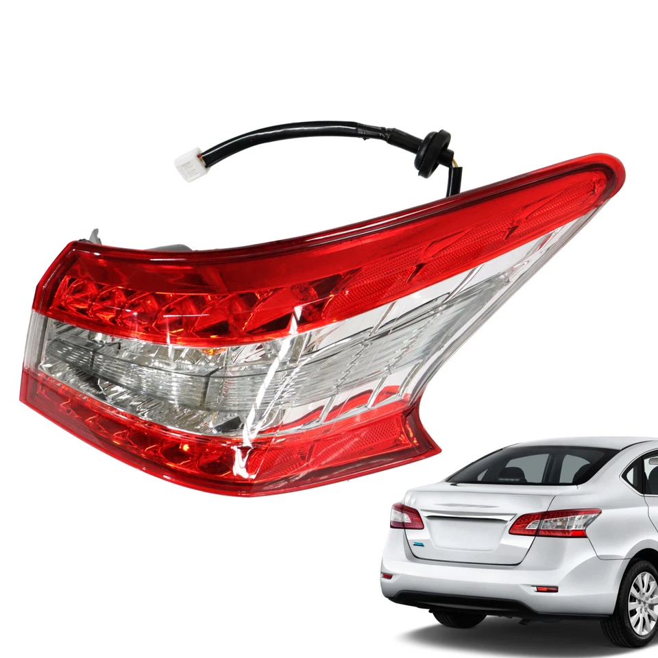For 2013 2014 2015 Nissan Sentra Passenger Right Side LED Tail Light Assembly - Image 3 of 4