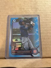Alexis Hernandez 2022 Bowman Draft Chrome Sky Blue Refractor BDC-173