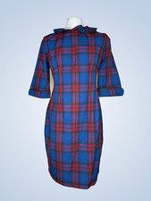 Browns Gingham Ladies 50s style cinched waist swing dress