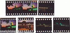 7 St&uuml;ck Original 35 mm DDR Negativ ORWO Chrom Dresden bei Nacht Zwinger   ( 59