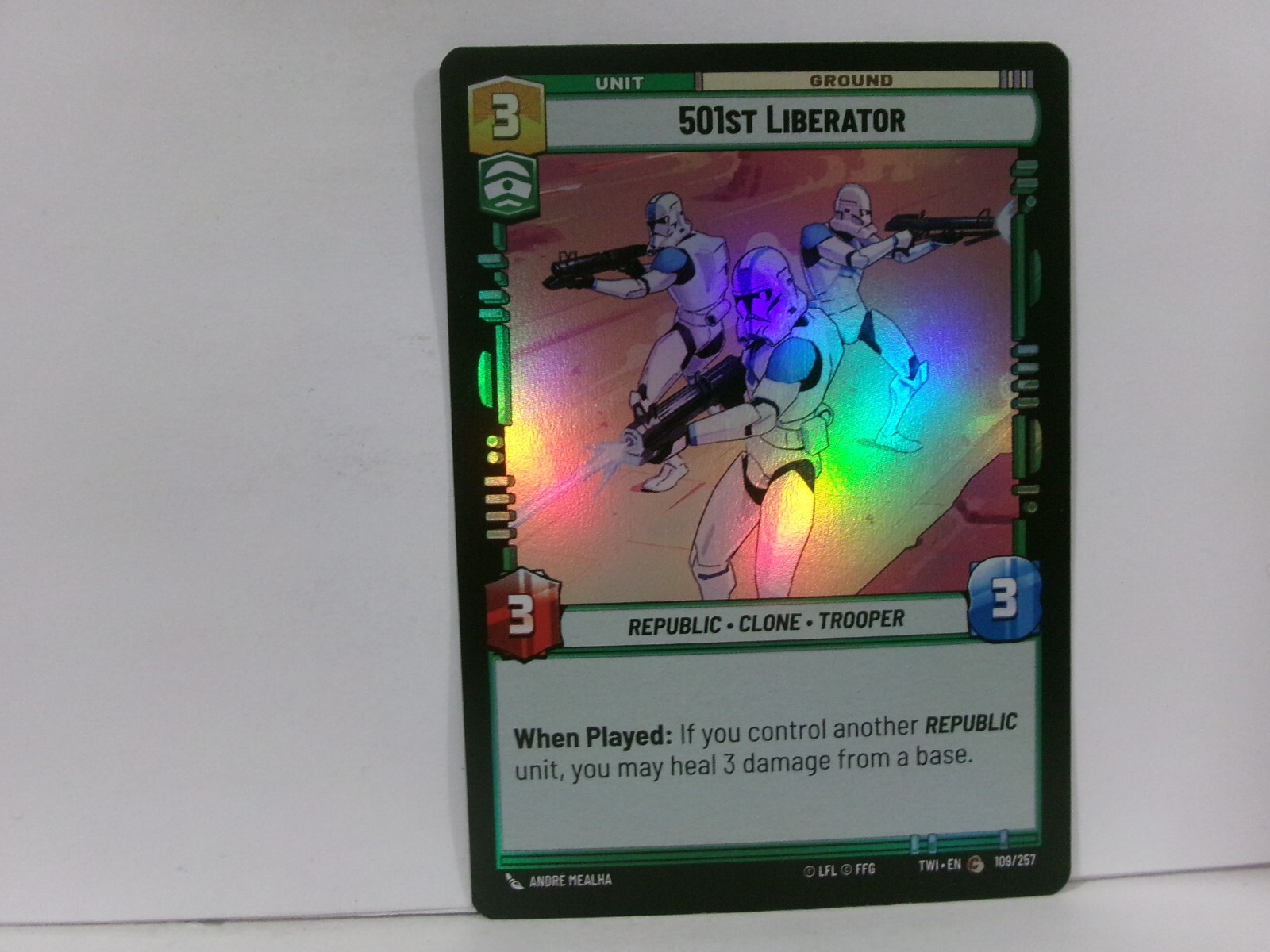 Star Wars Unlimited Twilight Of The Republic (TWI) 501st Liberator Foil #109