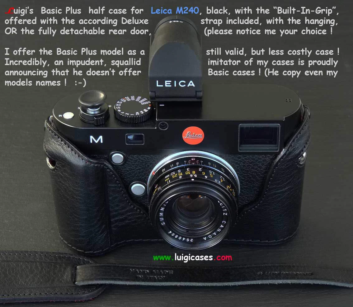 Leica M8.9.用プロテクター ＆ luigi case strap Leica M8.9.用プロテクター ＆ luigi case strap Mp 240 Luigi Leica M
