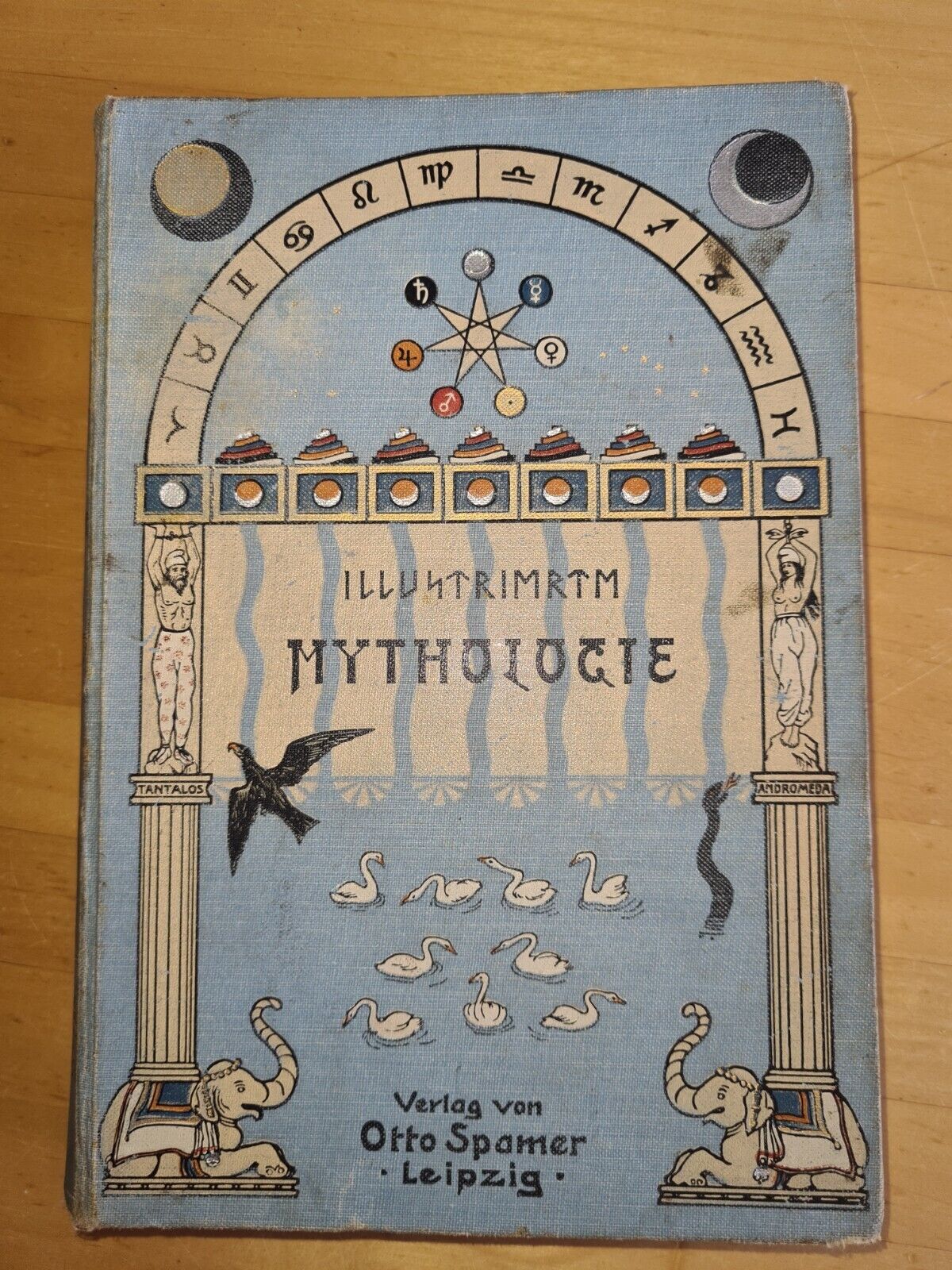 Antikes Buch, Illustrierte Mythologie von 1913, Verlag Otto Spamer/ Leipzig