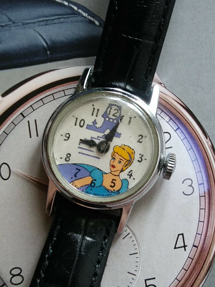 1960s Disney Cinderella US Time Childs Mechanical Wrist Watch | eBay