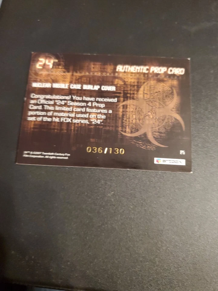 24 Twenty Four - Autthentic Prop  Card Selection NM Artbox 036/130 - Image 3 of 3