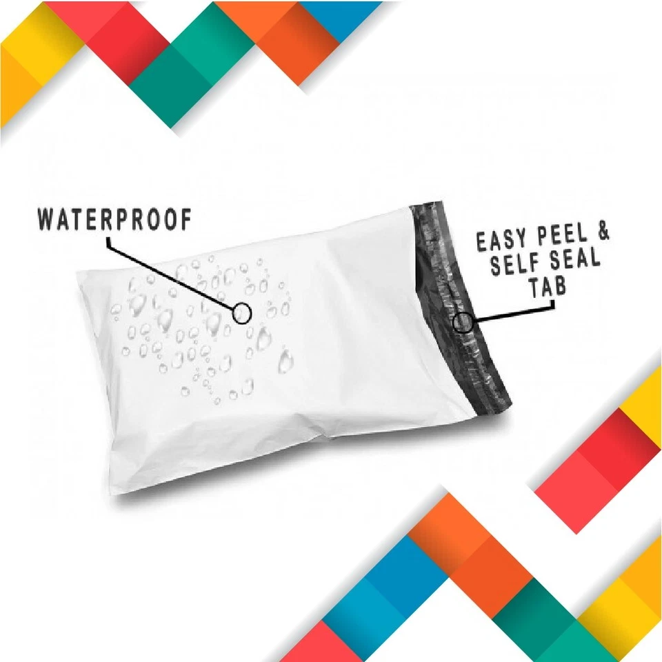 100Pcs Poly Mailer Post/Courier Bag Plastic Satchel Self Sealing Satchel - image 3 of 4