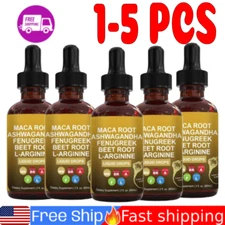 Organic Maca Root Liquid Drops with Ashwagandha, Fenugreek, Beet Root and L-Argi