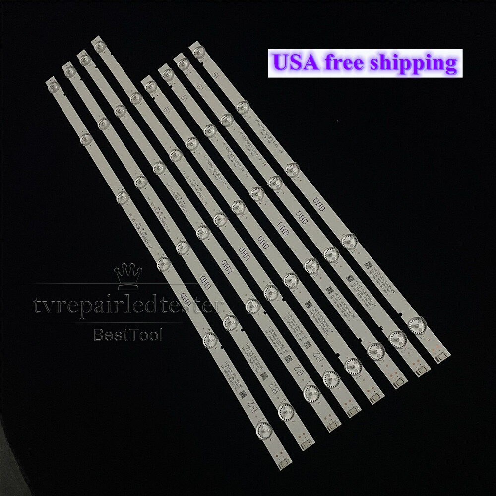 RF-AZ550E30-0501A-12 RF-AZ550E30-0601B-12 LED Strips (8) for LG 55UJ6200-UA