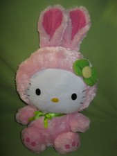 2011 HELLO KITTY by Sanrio TY Beanie Buddy PINK BUNNY SUIT Large 16" PLUSH