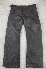 Ocean & Earth Snow Board Ski Pants Women's Size Large Black Pockets Preowned