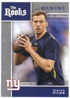 2017 Panini Brand Football The Rooks RC #5 Davis Webb NY Giants