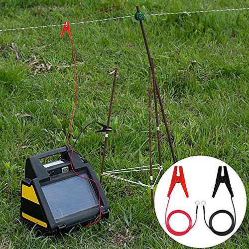Solar Fence Charging Cable Pure Copper Battery Clip Current Test Cable 3ft 91cm - Picture 23 of 24