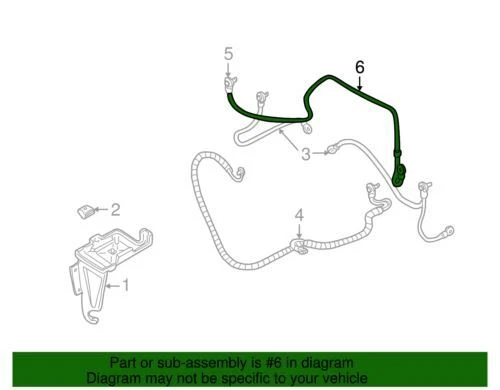Cable de batería genuino GM 1984-1998 Chevrolet GMC Buick Cadillac Pontiac 88860071 Foto 2 de 2
