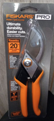 *NEW* Fiskars Pro 1'' Cut High Carbon Blade And Aluminum Handle Pruner (394951)