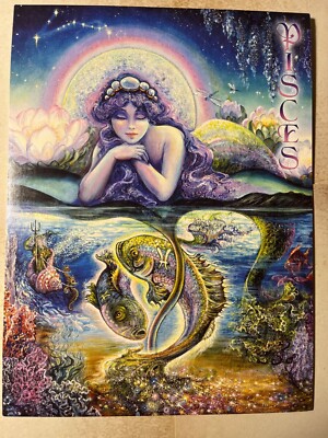 Josephine Walls- 6 different Zodiacs listed  , Birthday Greeting cards-Glitter