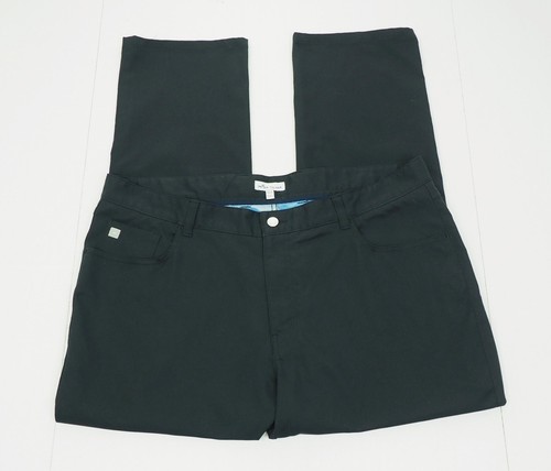 Peter Millar EB66 Pants Mens 40 x 30 Black Golf Performance Blend Five-Pocket