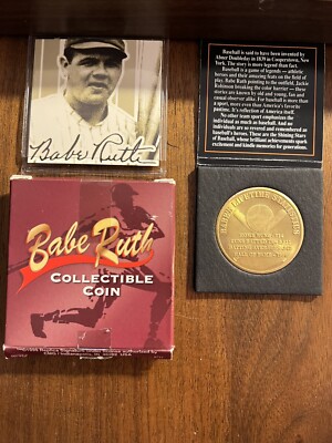 Babe Ruth Vintage Baseball Coin 24K Gold Plated | eBay